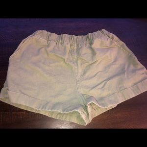 Forever 21 Green Cargo Like Material Shorts Size Small